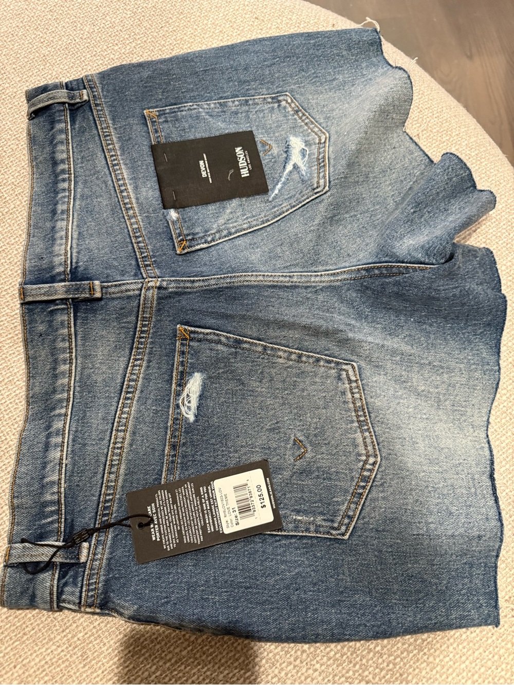 Hudson Devon high rise boyfriend short- new w tags